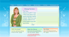 Desktop Screenshot of jennysheroes.com
