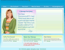 Tablet Screenshot of jennysheroes.com